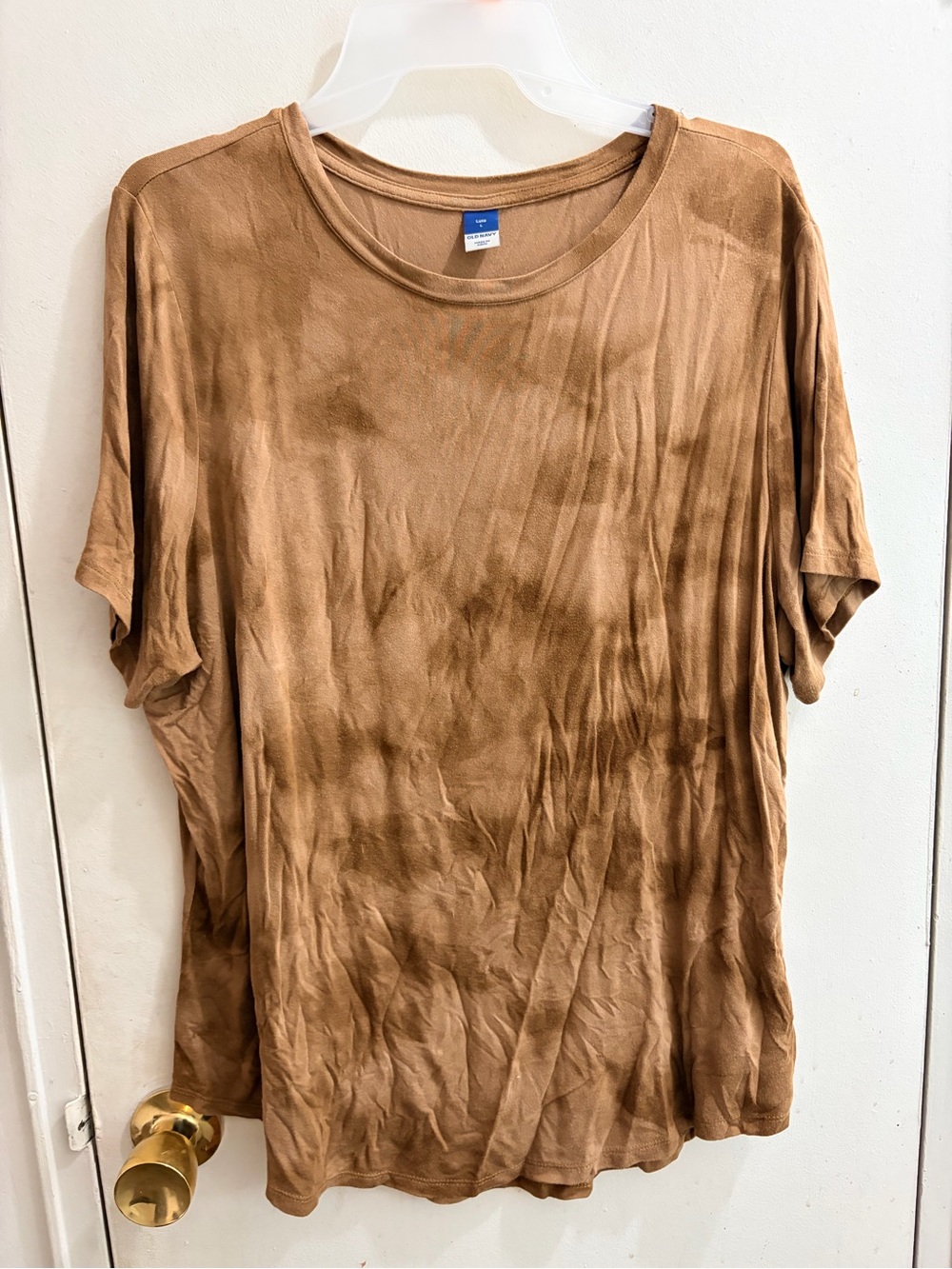 Old Navy Brown Tie Dye Short Sleeve Women's Tee